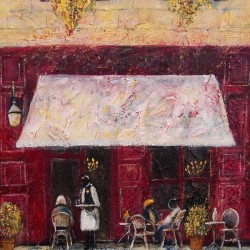 French café 1 Acrylic on canvas Size 30 x 23 each $ 180 each