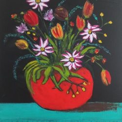 Karen Garrett - Floral display - Tress Street Studio exhibition 23 24